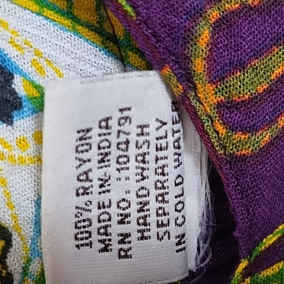 Advance Apparel Free Size Rayon Gauze Art to Wear Boho Tank Dress Pockets - Picture 13 of 14